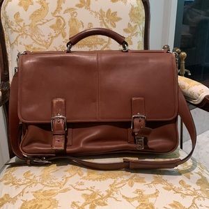 Coach leather briefcase